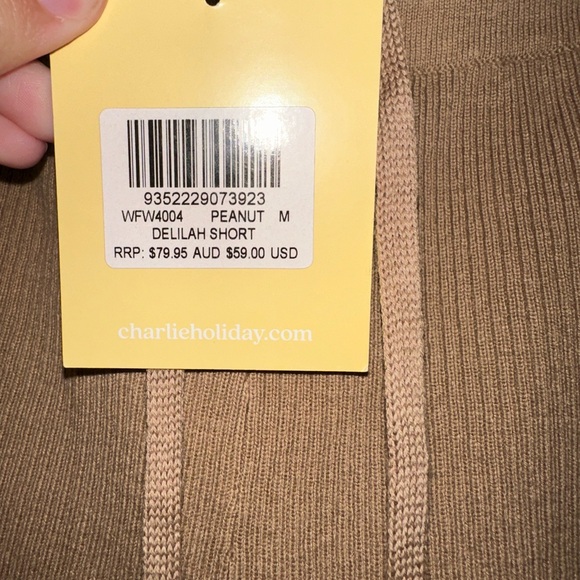 Anthropologie Charlie Holiday Peanut Delilah Short NWT - Picture 7 of 8